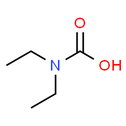 ChemSpider 2D Image | Diethylcarbamic acid | C5H11NO2