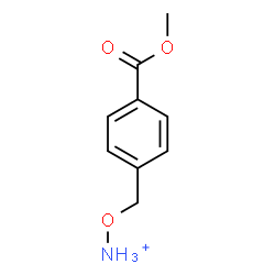 ChemSpider 2D Image | {[4-(Methoxycarbonyl)benzyl]oxy}ammonium | C9H12NO3