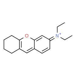 ChemSpider 2D Image | N,N-Diethyl-5,6,7,8-tetrahydro-3H-xanthen-3-iminium | C17H22NO