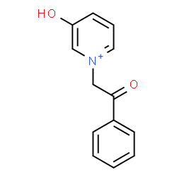 ChemSpider 2D Image | 3-Hydroxy-1-(2-oxo-2-phenylethyl)pyridinium | C13H12NO2
