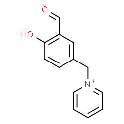 ChemSpider 2D Image | 1-(3-Formyl-4-hydroxybenzyl)pyridinium | C13H12NO2
