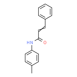 ChemSpider 2D Image | N-(4-Methylphenyl)-3-phenylacrylamide | C16H15NO