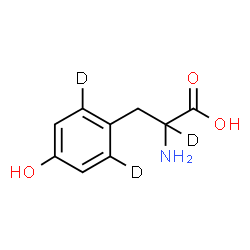 ChemSpider 2D Image | (alpha,2,6-~2~H_3_)Tyrosine | C9H8D3NO3