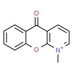 ChemSpider 2D Image | 1-Methyl-5-oxo-5H-chromeno[2,3-b]pyridin-1-ium | C13H10NO2