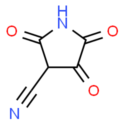 ChemSpider 2D Image | 2,4,5-Trioxo-3-pyrrolidinecarbonitrile | C5H2N2O3