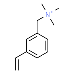 ChemSpider 2D Image | N,N,N-Trimethyl(3-vinylphenyl)methanaminium | C12H18N