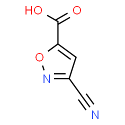 ChemSpider 2D Image | 3-Cyano-5-isoxazolecarboxylic acid | C5H2N2O3