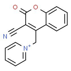 ChemSpider 2D Image | 1-[(3-Cyano-2-oxo-2H-chromen-4-yl)methyl]pyridinium | C16H11N2O2