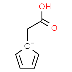 ChemSpider 2D Image | 1-(Carboxymethyl)-2,4-cyclopentadienide | C7H7O2