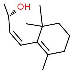 ChemSpider 2D Image | (2S,3Z)-4-(2,6,6-Trimethyl-1-cyclohexen-1-yl)-3-buten-2-ol | C13H22O