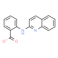 ChemSpider 2D Image | 2-(2-Quinolinylamino)benzoate | C16H11N2O2