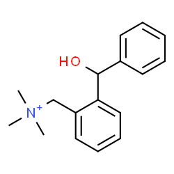 ChemSpider 2D Image | {2-[Hydroxy(phenyl)methyl]phenyl}-N,N,N-trimethylmethanaminium | C17H22NO