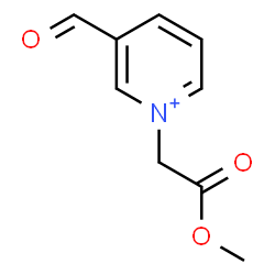 ChemSpider 2D Image | 3-Formyl-1-(2-methoxy-2-oxoethyl)pyridinium | C9H10NO3