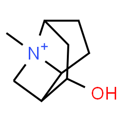 ChemSpider 2D Image | 4-Hydroxy-1-methyl-1-azoniatricyclo[4.3.0.0~3,9~]nonane | C9H16NO