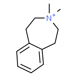 ChemSpider 2D Image | 3,3-Dimethyl-2,3,4,5-tetrahydro-1H-3-benzazepinium | C12H18N
