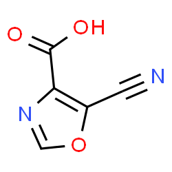 ChemSpider 2D Image | 5-Cyano-1,3-oxazole-4-carboxylic acid | C5H2N2O3