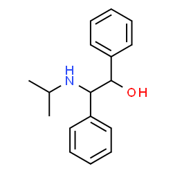 ChemSpider 2D Image | 2-(Isopropylamino)-1,2-diphenylethanol | C17H21NO