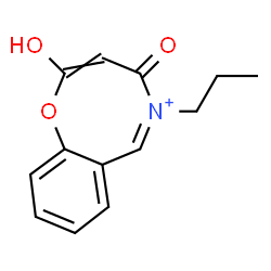 ChemSpider 2D Image | (5Z)-2-Hydroxy-4-oxo-5-propyl-4H-1,5-benzoxazocin-5-ium | C13H14NO3