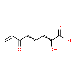 ChemSpider 2D Image | 2-Hydroxy-6-oxo-2,4,7-octatrienoic acid | C8H8O4
