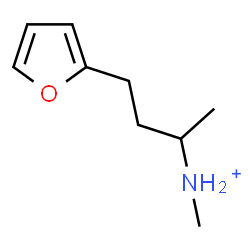 ChemSpider 2D Image | 4-(2-Furyl)-N-methyl-2-butanaminium | C9H16NO