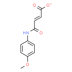 ChemSpider 2D Image | (2E)-4-[(4-Methoxyphenyl)amino]-4-oxo-2-butenoate | C11H10NO4