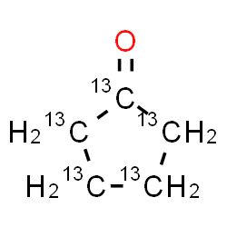 ChemSpider 2D Image | Cyclopentanone-13C5 | 13C5H8O