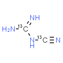 ChemSpider 2D Image | Dicyanodiamide-13C2 | 13C2H4N4