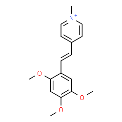 ChemSpider 2D Image | 1-Methyl-4-[(E)-2-(2,4,5-trimethoxyphenyl)vinyl]pyridinium | C17H20NO3