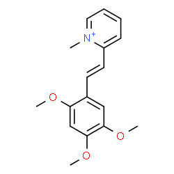 ChemSpider 2D Image | 1-Methyl-2-[(E)-2-(2,4,5-trimethoxyphenyl)vinyl]pyridinium | C17H20NO3