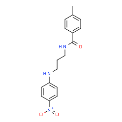 ChemSpider 2D Image | 4-Methyl-N-{3-[(4-nitrophenyl)amino]propyl}benzamide | C17H19N3O3