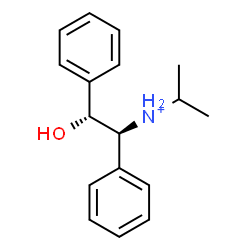 ChemSpider 2D Image | N-[(1S,2R)-2-Hydroxy-1,2-diphenylethyl]-2-propanaminium | C17H22NO