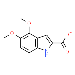 ChemSpider 2D Image | 4,5-Dimethoxy-1H-indole-2-carboxylate | C11H10NO4