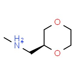 ChemSpider 2D Image | (2S)-1,4-Dioxan-2-yl-N-methylmethanaminium | C6H14NO2
