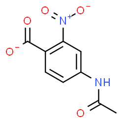 ChemSpider 2D Image | 4-Acetamido-2-nitrobenzoate | C9H7N2O5