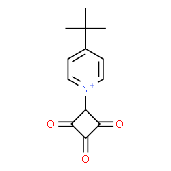 ChemSpider 2D Image | 4-(2-Methyl-2-propanyl)-1-(2,3,4-trioxocyclobutyl)pyridinium | C13H14NO3