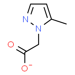 ChemSpider 2D Image | (5-Methyl-1H-pyrazol-1-yl)acetate | C6H7N2O2