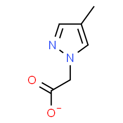 ChemSpider 2D Image | (4-Methyl-1H-pyrazol-1-yl)acetate | C6H7N2O2