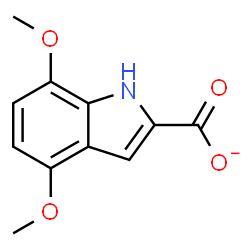 ChemSpider 2D Image | 4,7-Dimethoxy-1H-indole-2-carboxylate | C11H10NO4