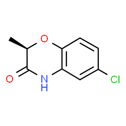 ChemSpider 2D Image | (2R)-6-Chloro-2-methyl-2H-1,4-benzoxazin-3(4H)-one | C9H8ClNO2