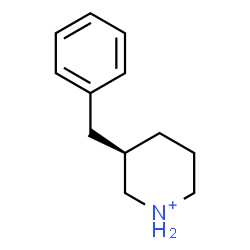 ChemSpider 2D Image | (3R)-3-Benzylpiperidinium | C12H18N