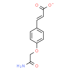 ChemSpider 2D Image | (2E)-3-[4-(2-Amino-2-oxoethoxy)phenyl]acrylate | C11H10NO4