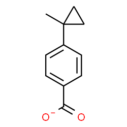 ChemSpider 2D Image | 4-(1-Methylcyclopropyl)benzoate | C11H11O2