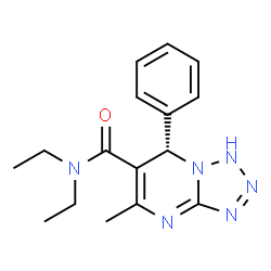 ChemSpider 2D Image | (7S)-N,N-Diethyl-5-methyl-7-phenyl-1,7-dihydrotetrazolo[1,5-a]pyrimidine-6-carboxamide | C16H20N6O