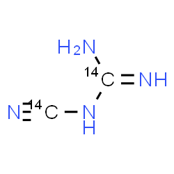 ChemSpider 2D Image | 1-(~14~C)Cyano(~14~C)guanidine | 14C2H4N4
