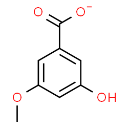 ChemSpider 2D Image | 3-Hydroxy-5-methoxybenzoate | C8H7O4