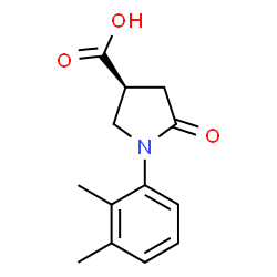 ChemSpider 2D Image | (3S)-1-(2,3-Dimethylphenyl)-5-oxo-3-pyrrolidinecarboxylic acid | C13H15NO3