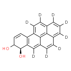 ChemSpider 2D Image | (7R)-(1,2,3,4,5,6,11,12-~2~H_8_)-7,8-Dihydrobenzo[pqr]tetraphene-7,8-diol | C20H6D8O2