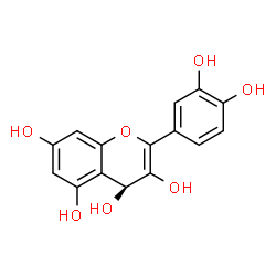 ChemSpider 2D Image | (4S)-2-(3,4-Dihydroxyphenyl)-4H-chromene-3,4,5,7-tetrol | C15H12O7