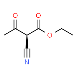 ChemSpider 2D Image | Ethyl (2S)-2-cyano-3-oxobutanoate | C7H9NO3