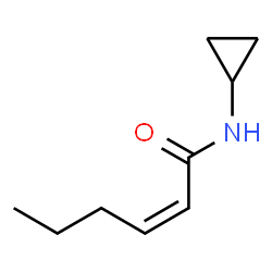 ChemSpider 2D Image | (2Z)-N-Cyclopropyl-2-hexenamide | C9H15NO